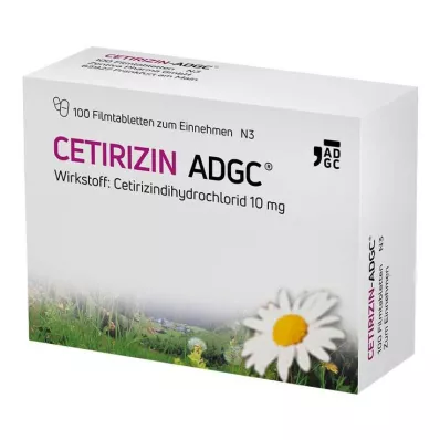 CETIRIZIN ADGC Comprimidos revestidos por película, 100 unidades CETIRIZIN ADGC Comprimidos revestidos por película, 100 unidades