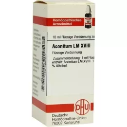 ACONITUM LM XVIII Diluição, 10 ml