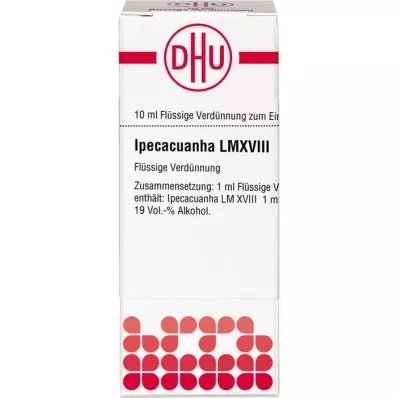 IPECACUANHA LM XVIII Diluição, 10 ml