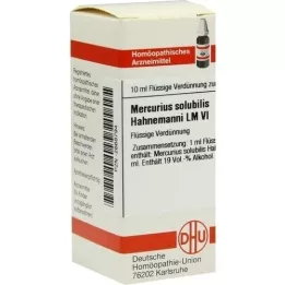 MERCURIUS SOLUBILIS Hahnemanni LM VI Diluição, 10 ml