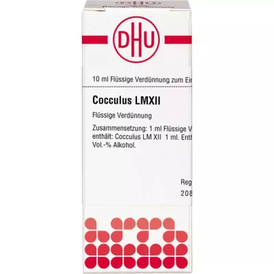 COCCULUS LM XII Diluição, 10 ml