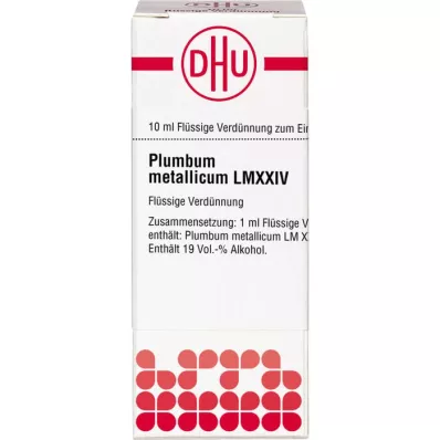 PLUMBUM METALLICUM LM XXIV Diluição, 10 ml