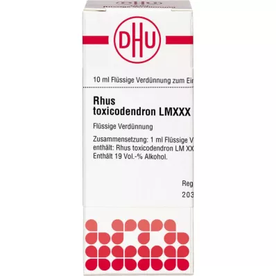 RHUS TOXICODENDRON LM XXX Diluição, 10 ml