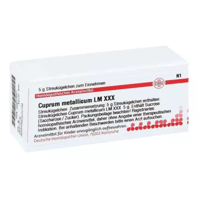 CUPRUM METALLICUM LM XXX Glóbulos, 5 g