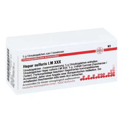 HEPAR SULFURIS LM XXX Glóbulos, 5 g HEPAR SULFURIS LM XXX Glóbulos, 5 g