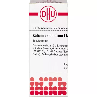 KALIUM CARBONICUM LM XXX Glóbulos, 5 g