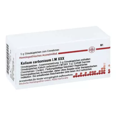 KALIUM CARBONICUM LM XXX Glóbulos, 5 g KALIUM CARBONICUM LM XXX Glóbulos, 5 g