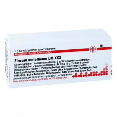 ZINCUM METALLICUM LM XXX Glóbulos, 5 g ZINCUM METALLICUM LM XXX Glóbulos, 5 g