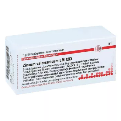 ZINCUM VALERIANICUM LM XXX Glóbulos, 5 g ZINCUM VALERIANICUM LM XXX Glóbulos, 5 g