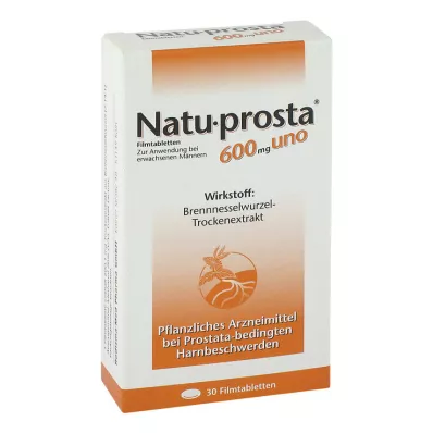 NATUPROSTA Comprimidos revestidos por película de 600 mg uno, 30 unidades