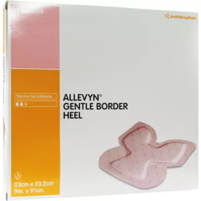 ALLEVYN Compressa de espuma para calcanhar Gentle Border Heel, 5 unidades