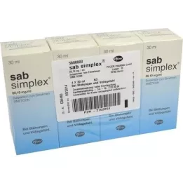 SAB Suspensão oral simplex, 4X30 ml