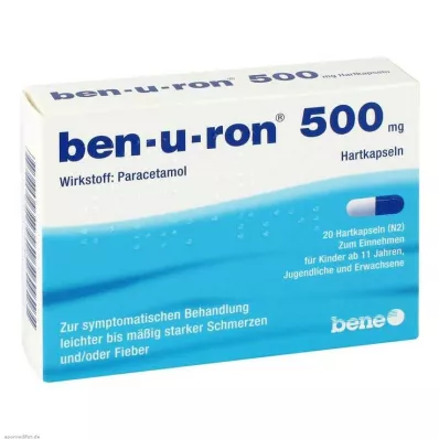 BEN-U-RON cápsulas de 500 mg, 20 unid BEN-U-RON cápsulas de 500 mg, 20 unid