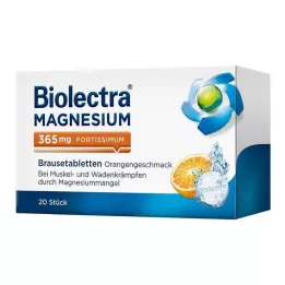 BIOLECTRA Magnésio 365 mg Fortissimum Orange, 20 Cápsulas