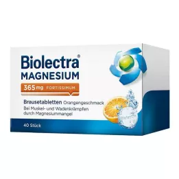 BIOLECTRA Magnésio 365 mg Fortissimum Orange, 40 Cápsulas
