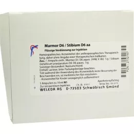 MARMOR Ampolas de D 6/Stibium D 6 aa, 5X10 ml