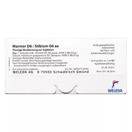 MARMOR Ampolas de D 6/Stibium D 6 aa, 50X10 ml