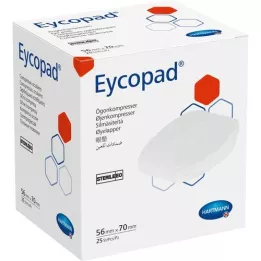 EYCOPAD Compressas para os olhos 56x70 mm estéreis, 25 pcs