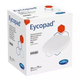 EYCOPAD Compressas para os olhos 56x70 mm estéreis, 25 pcs