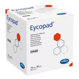 EYCOPAD Compressas para os olhos 70x85 mm estéreis, 25 pcs