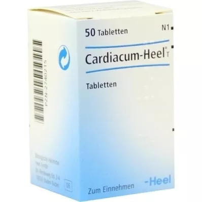 CARDIACUM Comprimidos Heel T, 50 unidades