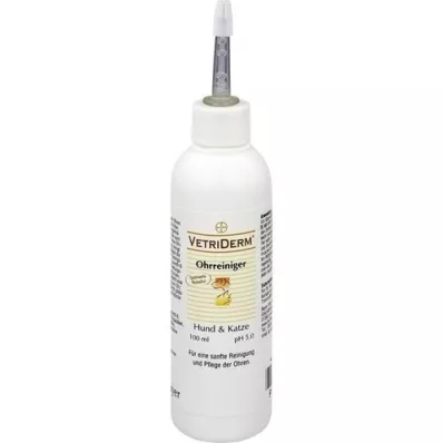 VETRIDERM Limpa-ouvidos para cães/gatos, 100 ml