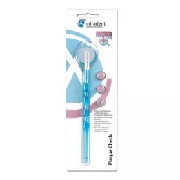 MIRADENT Plaquetest Mira2+espelho azul transparente, 1 pc