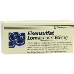 EISENSULFAT Lomapharm 65 mg comprimido revestido, 50 unidades