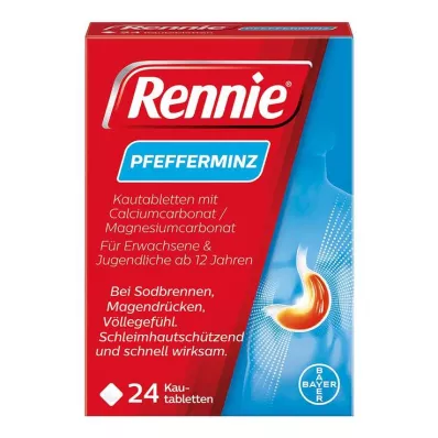 RENNIE Comprimidos mastigáveis, 24 unidades