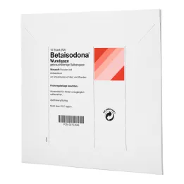 BETAISODONA Gaze para feridas 10x10 cm, 10 unidades