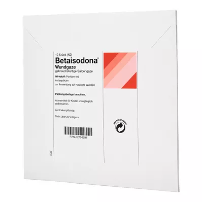 BETAISODONA Gaze para feridas 10x10 cm, 10 unidades BETAISODONA Gaze para feridas 10x10 cm, 10 unidades