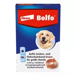 BOLFO Faixa de proteção contra pulgas castanha para cães grandes, 1 peça