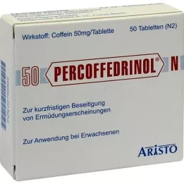 PERCOFFEDRINOL N 50 mg comprimidos, 50 unid