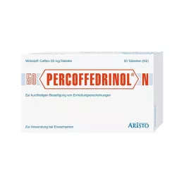 PERCOFFEDRINOL N 50 mg comprimidos, 50 unid