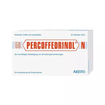 PERCOFFEDRINOL N 50 mg comprimidos, 50 unid