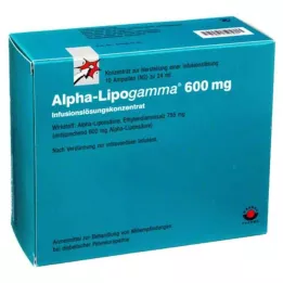 ALPHA-LIPOGAMMA 600 mg de solução para perfusão concentrada, 10X24 ml