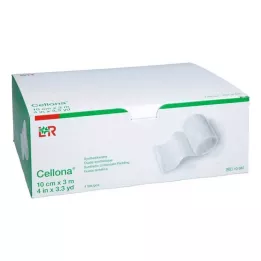 CELLONA Lã de algodão sintética 10 cmx3 m, 4 peças