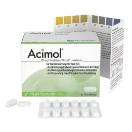 ACIMOL com tiras de teste de pH, comprimidos revestidos por película, 96 unid