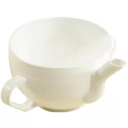 KRANKENTASSE Plástico w. 2 pegas branco, 1 unid