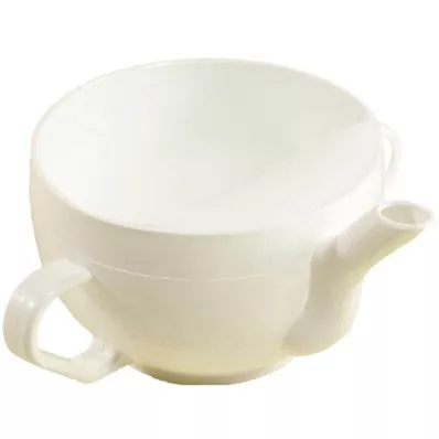 KRANKENTASSE Plástico w. 2 pegas branco, 1 unid