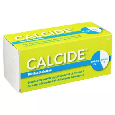 CALCIDE Comprimidos mastigáveis, 100 unidades