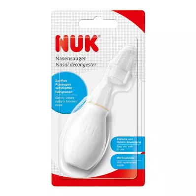 NUK Aspirador nasal tamanho 1, caixa branca, 1 unidade NUK Aspirador nasal tamanho 1, caixa branca, 1 unidade