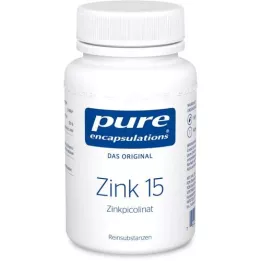 PURE ENCAPSULATIONS Zinc 15 Zinc Picolinate Capsules, 180 cápsulas