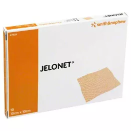 JELONET Gaze de parafina 10x10 cm estéril, 10 pcs