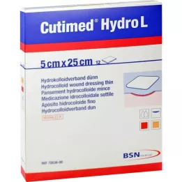 CUTIMED Penso hidrocolóide Hydro L fino 5x25 cm, 12 unidades