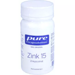 PURE ENCAPSULATIONS Zinc 15 Zinc Picolinate Capsules, 60 Cápsulas