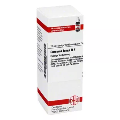 CURCUMA LONGA Diluição D 4, 20 ml CURCUMA LONGA Diluição D 4, 20 ml