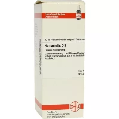 HAMAMELIS Diluição D 3, 50 ml