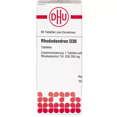 RHODODENDRON D 30 Comprimidos, 80 Cápsulas