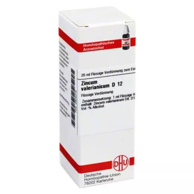 ZINCUM VALERIANICUM Diluição D 12, 20 ml